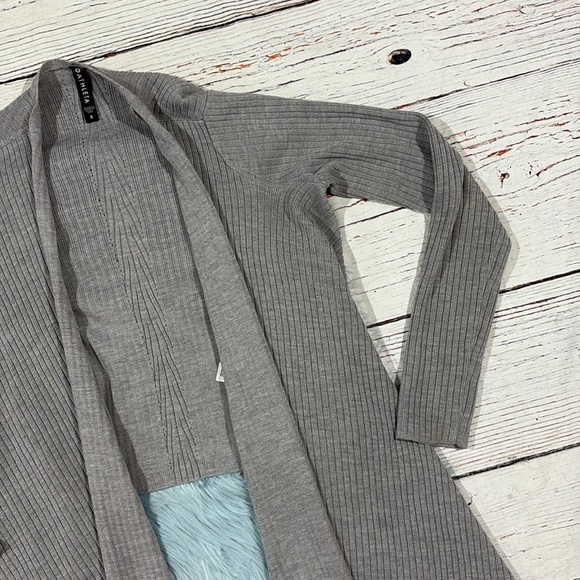 Athleta Solstice Wrap Open Front Grey Heather Cardigan - Picture 8 of 10